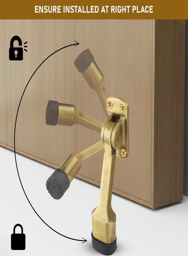 DHSVS Premium 5-Inch Door Stopper for Main Door with Bullet Antique/Stopper with Rubber Grip for Home,Office and Hotel(Pack of 1) - Image 3